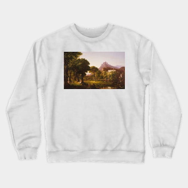 Dream of Arcadia by Thomas Cole Crewneck Sweatshirt by Classic Art Stall